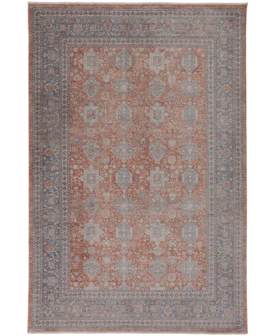Feizy Marquette 3761f 7'10''x9'10'' Area Rug In Red,orange