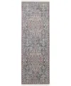 Feizy Marquette 39guf 2'8''x10' Runner Area Rug In Blue,ivory