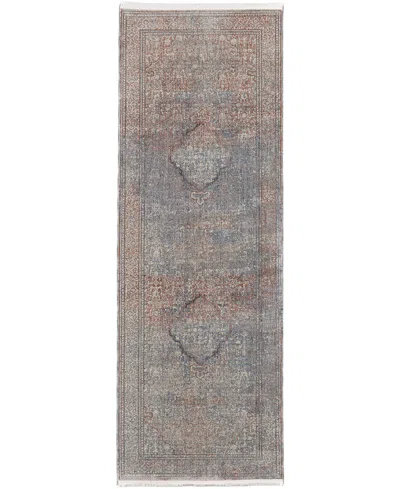 Feizy Marquette 39gvf 2'8"x8' Runner Area Rug In Blue,red