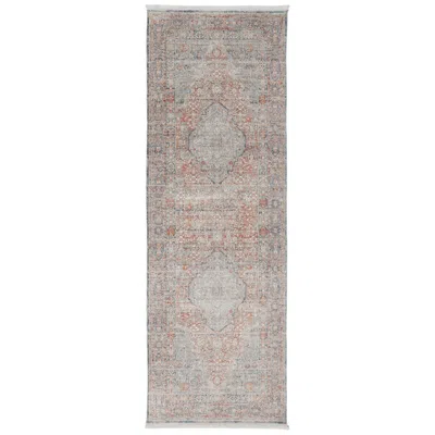 Feizy Marquette Medallion Indoor Gray Area Rug 3778f 2'-8" X 10'