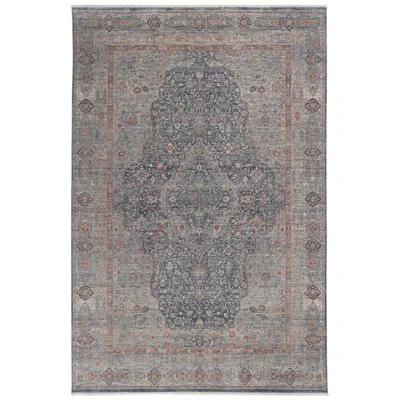 Feizy Marquette Medallion Indoor Gray Area Rug 3778f 4' X 5'-3"