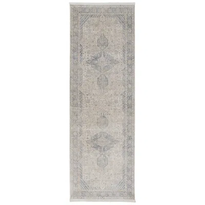 Feizy Marquette Medallion Indoor Taupe Area Rug 3775f 2'-8" X 10'