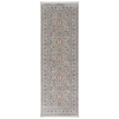 Feizy Marquette Oriental Indoor Taupe Area Rug 3761f 2'-8" X 12'