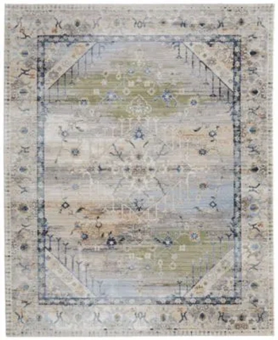 Feizy Melrose 39nzf Rug Collection In Ivory,blue