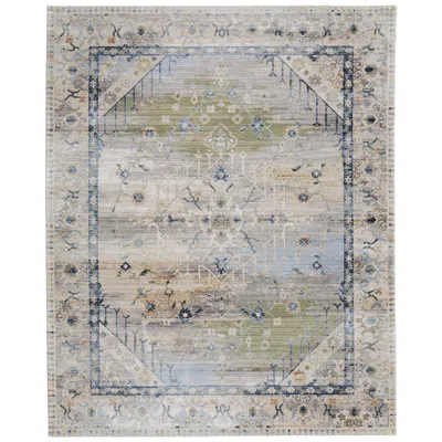 Feizy Melrose Distressed Indoor Ivory Area Rug 39nzf 6'-7" X 9'-6" In Brown