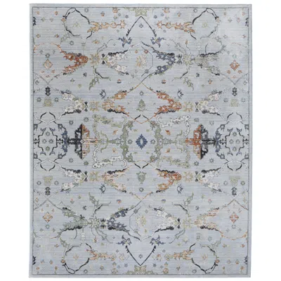 Feizy Melrose Floral & Botanical Indoor Blue Area Rug 39p4f 7'-10" X 10'-3" In Gray