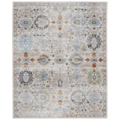 Feizy Melrose Floral & Botanical Indoor Tan Area Rug 39p5f 7'-10" X 10'-3" In Gray
