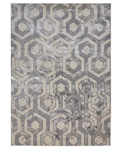 Feizy Micah 3046f 5'x8' Area Rug In Gray,taupe