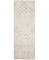 Feizy Micah 3047f 2'10"x7'10" Runner Area Rug In Silver