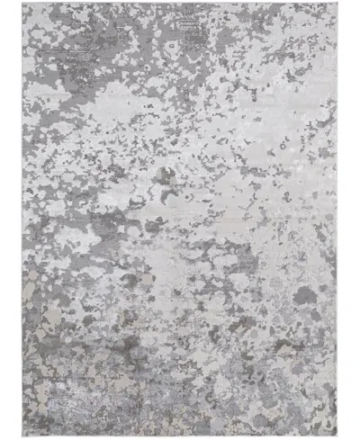 Feizy Micah 3336f 3'11"x6' Area Rug In Silver