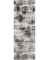 Feizy Micah 3339f 2'10"x7'10" Runner Area Rug In Black