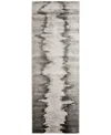 Feizy Micah 39lqf 2'10"x7'10" Runner Area Rug In Gray