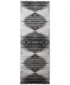 Feizy Micah 39lrf 2'10"x7'10" Runner Area Rug In Gray