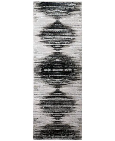 Feizy Micah 39lrf 2'10"x7'10" Runner Area Rug In Gray