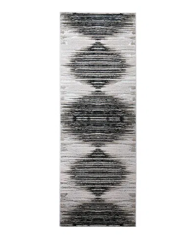 Feizy Micah 39lrf Runner Area Rug, 2'10 X 7'10 In Black