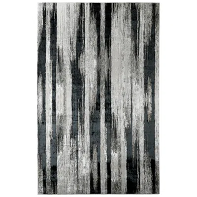 Feizy Micah Abstract Indoor Black Area Rug 3338f 8' X 10'