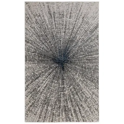 Feizy Micah Abstract Indoor Ivory Area Rug 39ltf 6'-7" X 9'-6" In Blue
