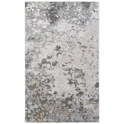 Feizy Micah Abstract Indoor Silver Area Rug 3336f 3'-11" X 6'