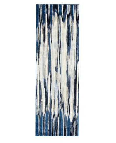 Feizy Milton 3468f 2'7''x8' Runner Area Rug In Ivory,blue