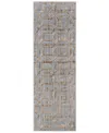 Feizy Milton 3472f 2'7''x8' Runner Area Rug In Blue,taupe