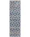 Feizy Mynka 39icf 2'6"x8' Runner Area Rug In Blue,ivory