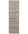 Feizy Mynka 39icf 2'6"x8' Runner Area Rug In Tan,taupe