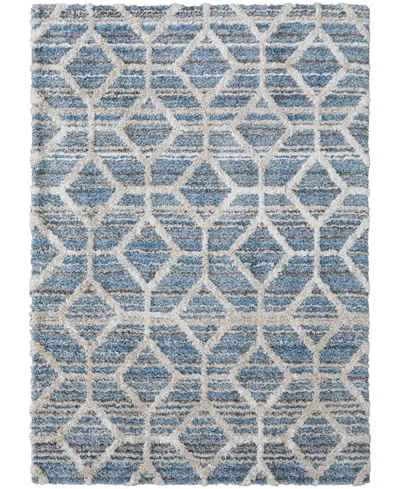Feizy Mynka 39icf 5'x8' Area Rug In Blue,ivory