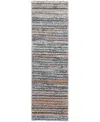Feizy Mynka 39ief 2'6"x8' Runner Area Rug In Ivory,blue