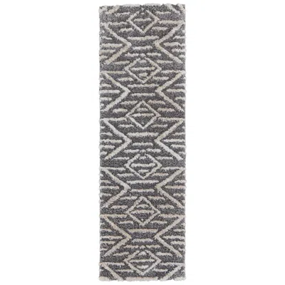 Feizy Mynka Diamond Indoor Gray Area Rug 39ibf 2'-6" X 8'