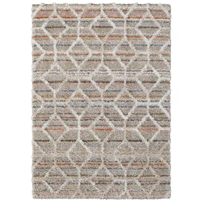 Feizy Mynka Diamond Indoor Tan Area Rug 39icf 5' X 8'