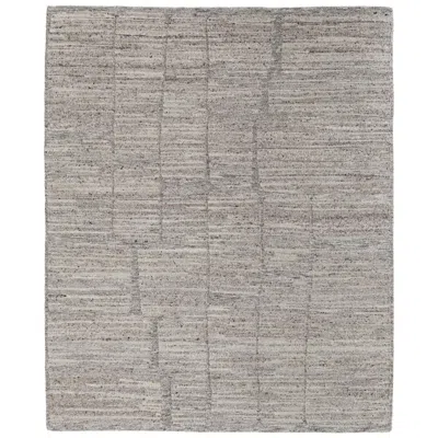 Feizy Navaro Abstract Hand Woven Gray Area Rug 2' X 3'