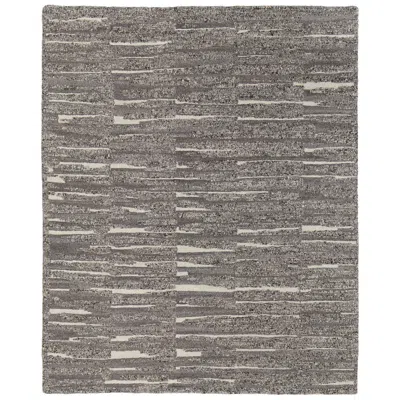 Feizy Navaro Abstract Hand Woven Gray Area Rug 8'-6" X 11'-6"