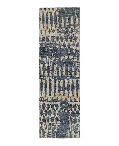 Feizy Palomar 6632f Runner Area Rug, 2'6 X 8' In Blue