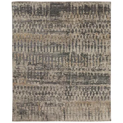 Feizy Palomar Abstract Hand Knotted Tan Area Rug 2' X 3'