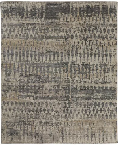 Feizy Palomar R6632 3'6" X 5'6" Area Rug In Gray,beige