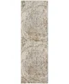 Feizy Parker 3702f 2'6"x8' Runner Area Rug In Ivory,tan
