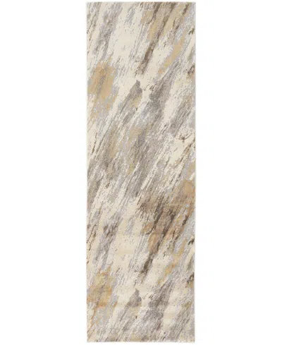 Feizy Parker 3704f 2'6"x8' Runner Area Rug In Ivory,tan