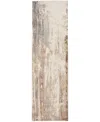 Feizy Parker 3709f 2'6"x8' Runner Area Rug In Tan,ivory