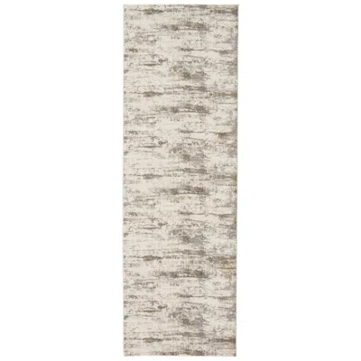 Feizy Parker Abstract Indoor Ivory Area Rug 3719f 2'-6" X 8'