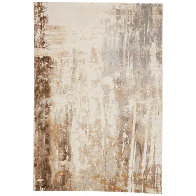 Feizy Parker Abstract Indoor Tan Area Rug 3709f 2'-1" X 3' In Multi