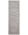 Feizy Pasha 39m4f 2'6"x7'3" Runner Area Rug In Gray