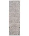 Feizy Pasha 39m5f 2'6"x7'3" Runner Area Rug In Gray