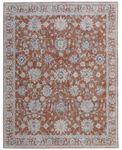Feizy Pasha 39m7f 7'10"x10'3" Area Rug In Red