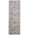 Feizy Pasha 39m9f 2'6"x7'3" Runner Area Rug In Gray