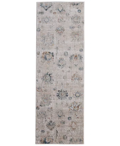 Feizy Pasha 39m9f 2'6"x7'3" Runner Area Rug In Gray