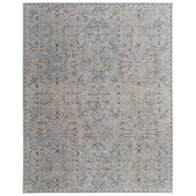 Feizy Pasha Distressed Indoor Ivory Area Rug 39m6f 7'-10" X 10'-3" In Gray