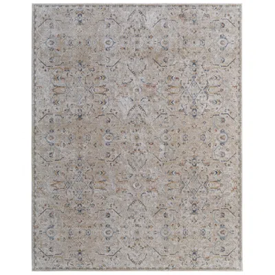 Feizy Pasha Distressed Indoor Taupe Area Rug 39m6f 2' X 3' In Gray