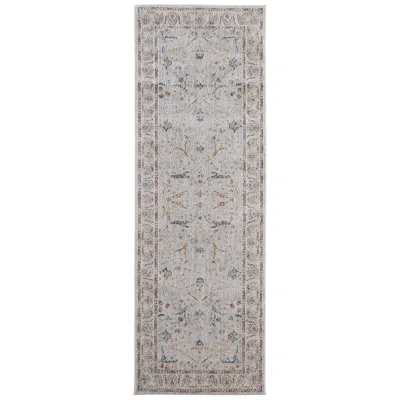 Feizy Pasha Ikat Indoor Ivory Area Rug 39m4f 2'-6" X 7'-3"