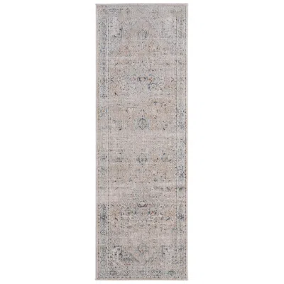 Feizy Pasha Medallion Indoor Ivory Area Rug 39m5f 2'-6" X 7'-3" In Gray