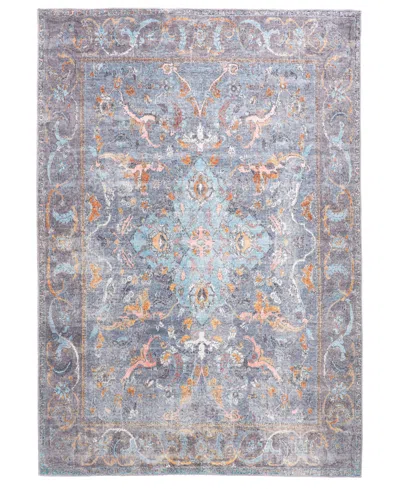 Feizy Percy 39aff 5'3"x7'6" Area Rug In Blue,gray
